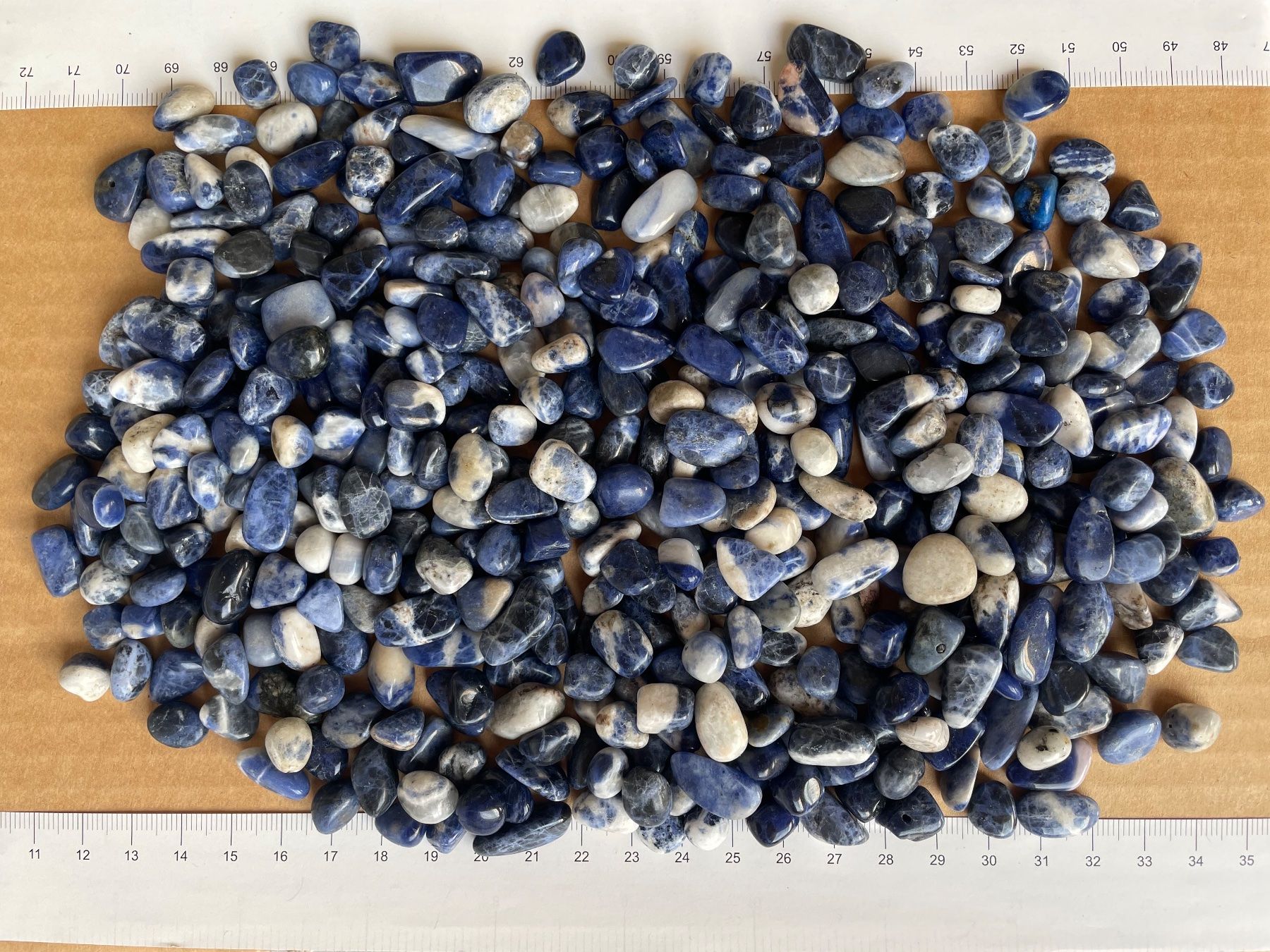 Pietre preziose: Trommelsteine  Sodalit     top Farben     250g    Sodalithe – Nuovo e nell'imballaggio originale da Leuggern venduto da gemshow