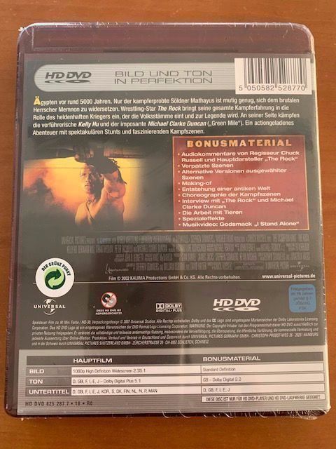 Tutti i DVDs: HD DVD The Scorpion King – Usato da Oberweningen venduto da Bumblebee2 1