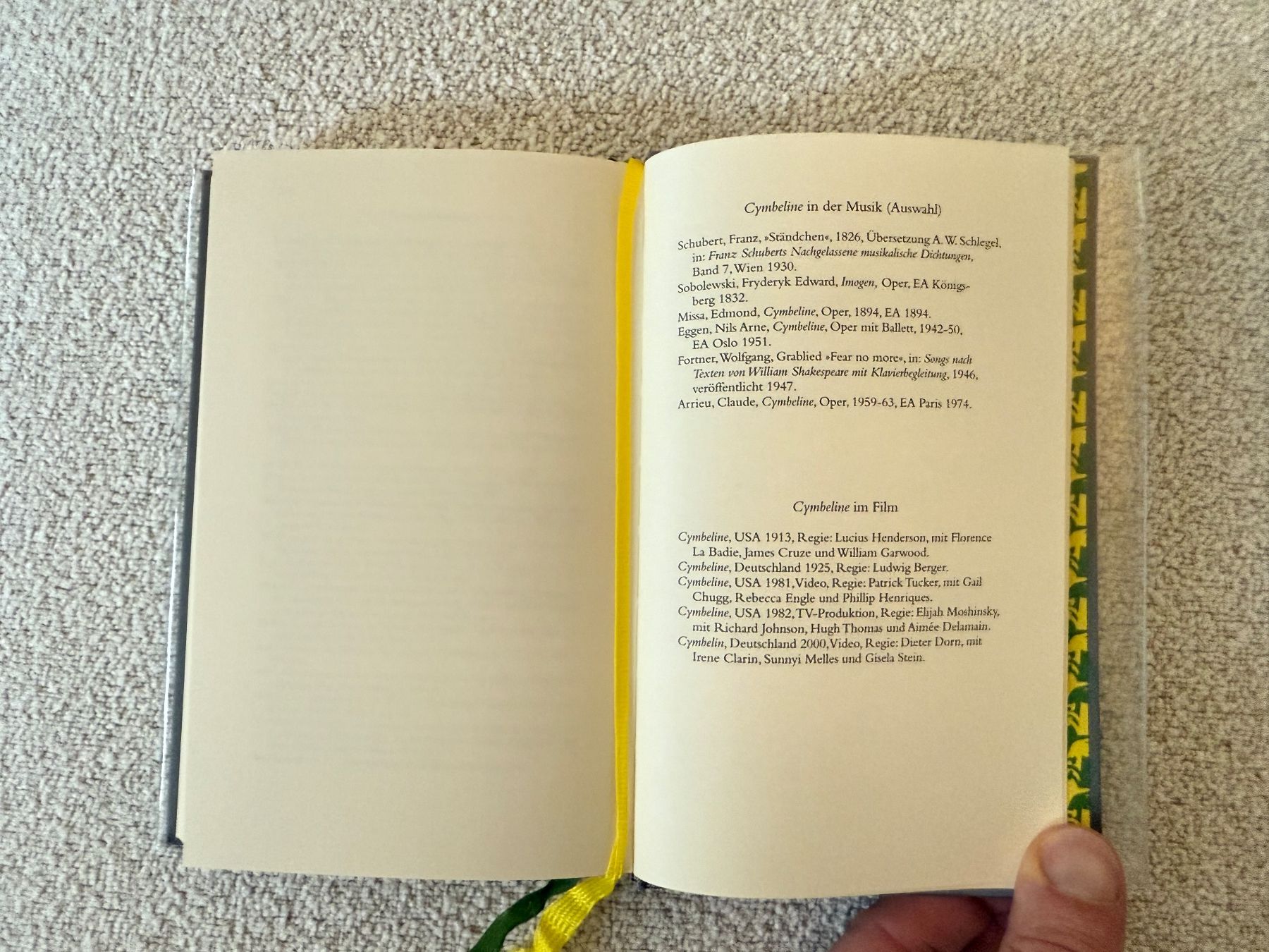 Libri: William Shakespeare - Cymbeline - Limitierte Ausgabe – Usato da Zürich venduto da thomashahn 2