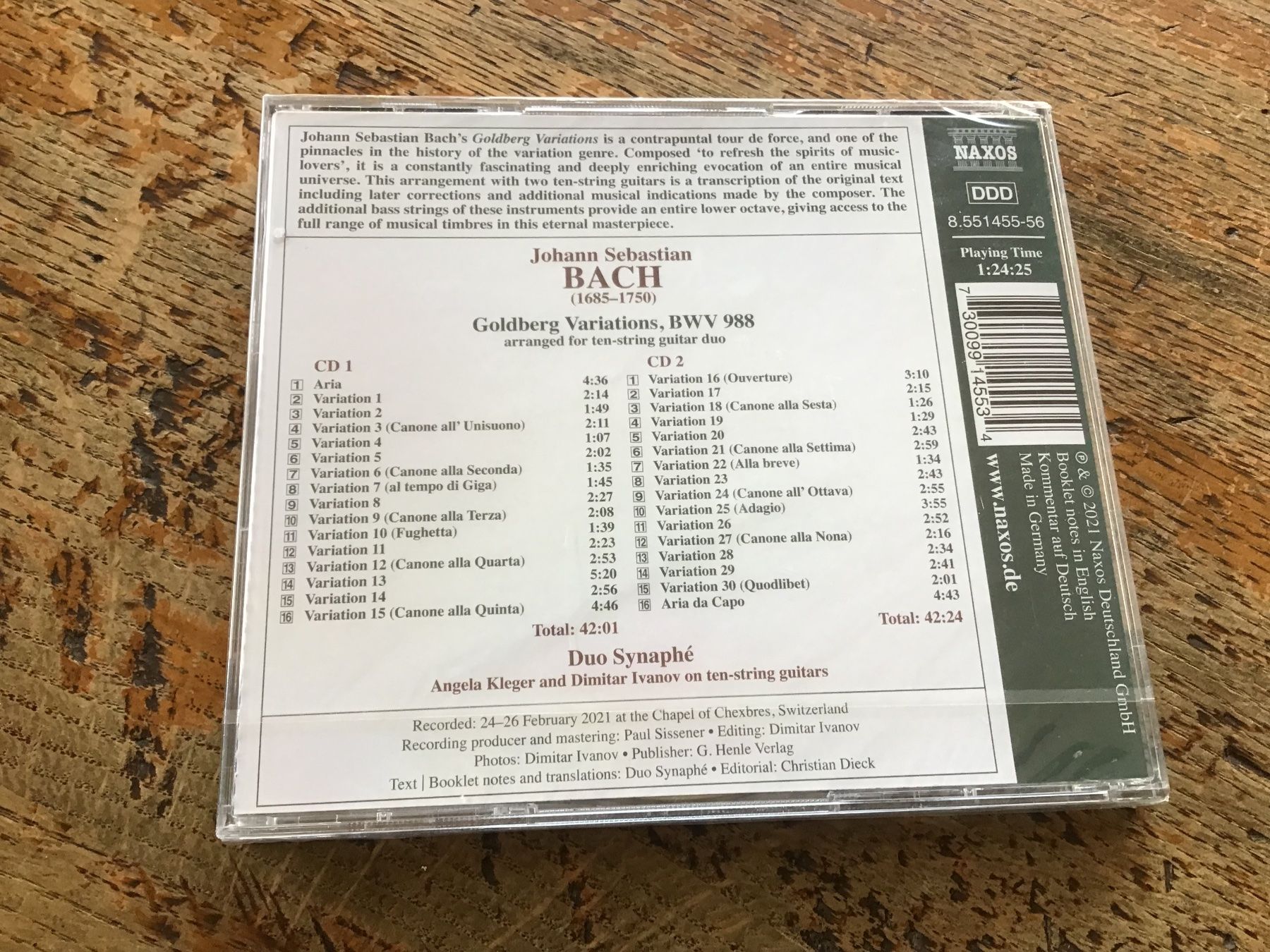 CDs: CD J.S. Bach Goldberg Variations neuf scellé – Neuf avec emballage d'origine à Fully par Ruby97 1
