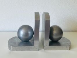 Buchstützen aus Metall Art Déco