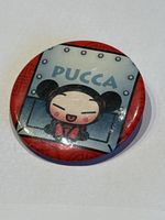 Badge Pucca dessin animé personnage Manga