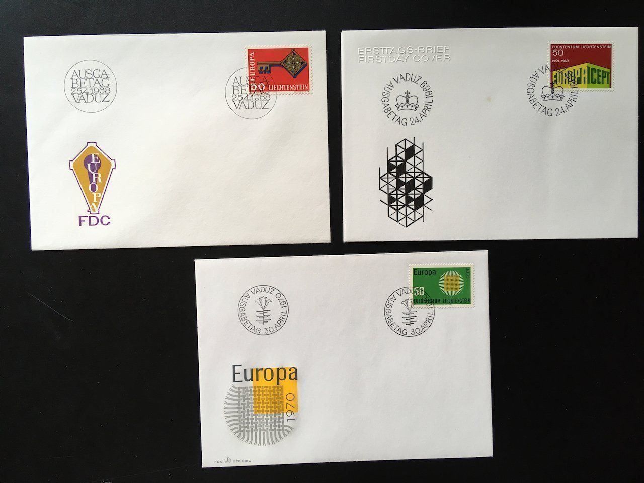 Tutti i francobolli: FL Europa Cept FDC 1963-70 – Usato da Nesslau venduto da andi_hon 1