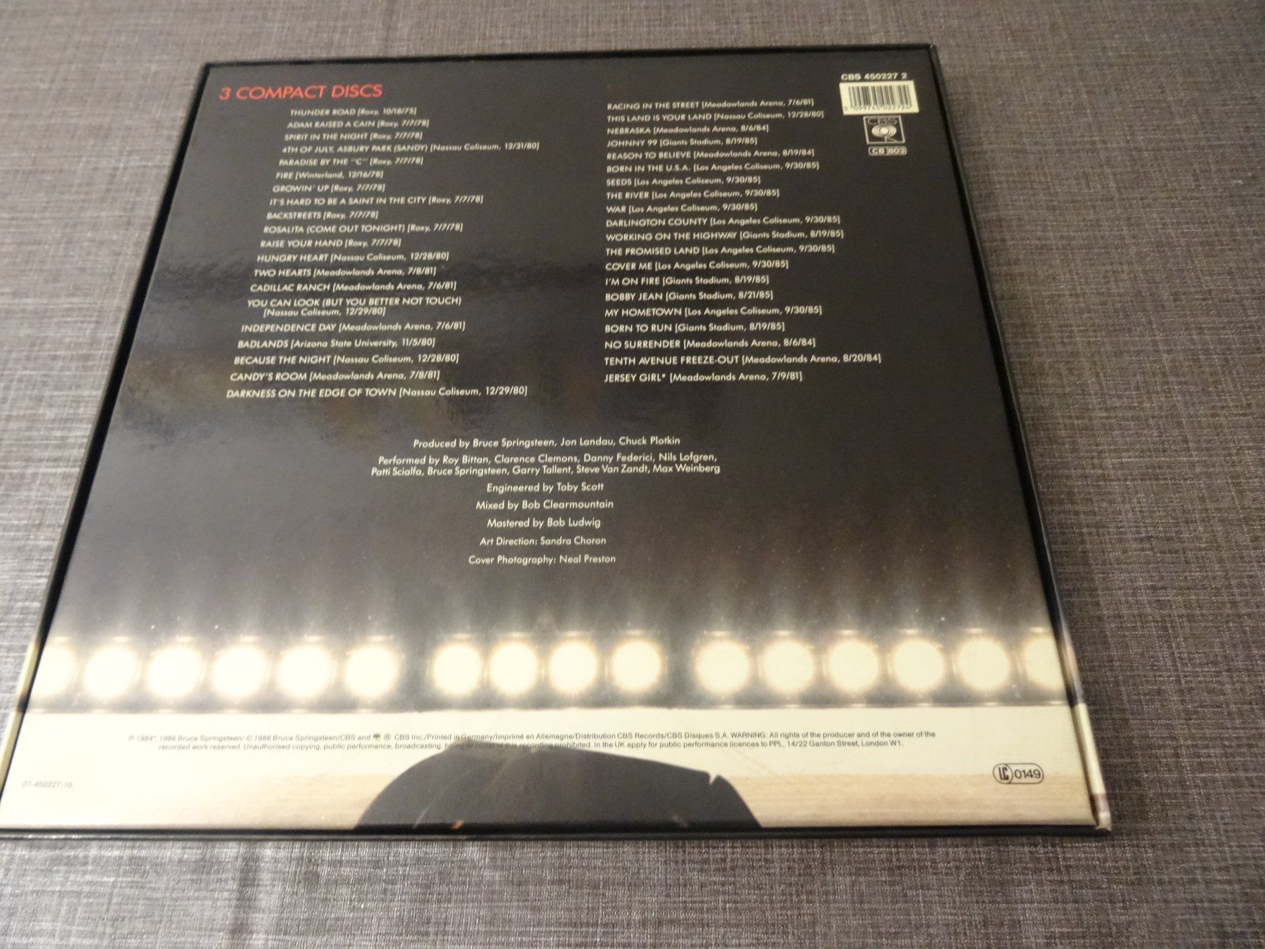 CD: Bruce Springsteen Live/1975-85 3CD Box-Set CD – Usato da Olten venduto da Disc-Ausverkauf 1