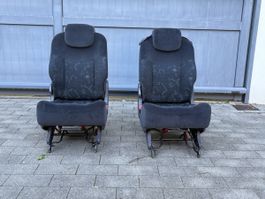 Matching pair of manual adjusting Renault seats 