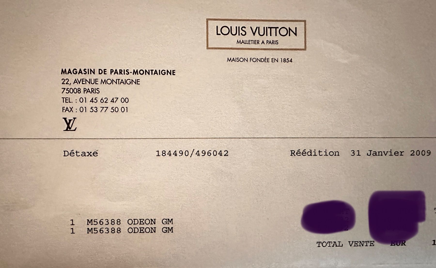 Louis Vuitton Borse da donna: Louis Vuitton Vintage 2009 Odeon Tasche Neu – Nuovo (secondo la descrizione) da Oberglatt ZH venduto da ssch81 4