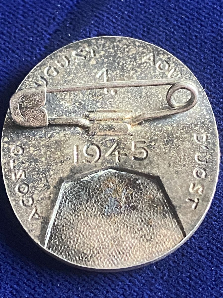 Placchette & Badge: 1.August 1945, Badge Silber, Vintage Rari – Usato da Baden venduto da swiss-alps 1