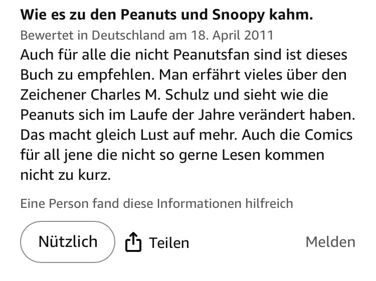 Fumetti: Das grosse Peanutsbuch, ersch. 2010, Carlsen Verlag – Usato da Winterthur venduto da mailer57 8