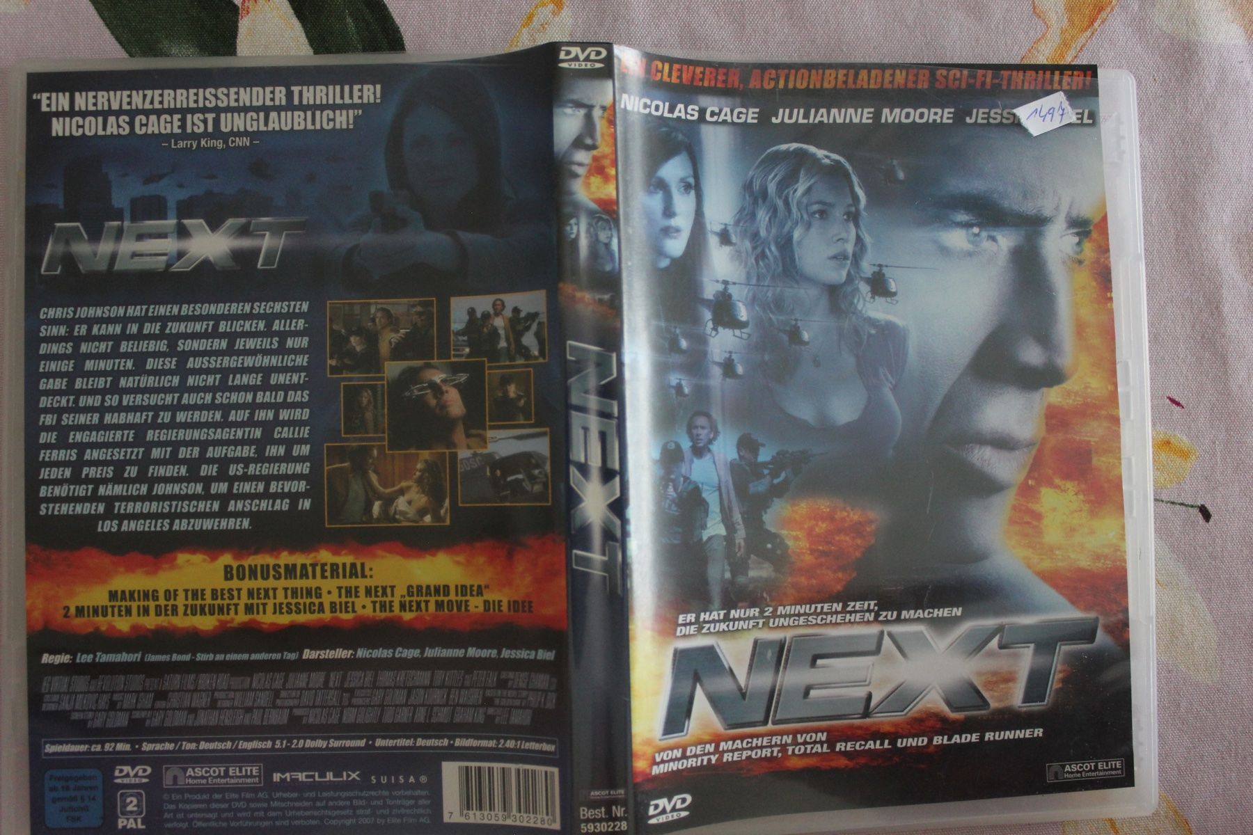 Tutti i DVDs: DVD - Next ( 1497) – Usato da Geroldswil venduto da Schlumpfine1973