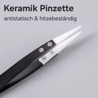 Keramik Pinzette / antistatisch & hitzebeständig / tweezer