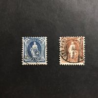 95B, 100B, 1907, entwertet