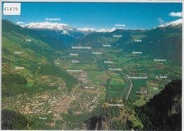 Panorama das Domleschg - Thusis, Scharans, Präz, Tartar