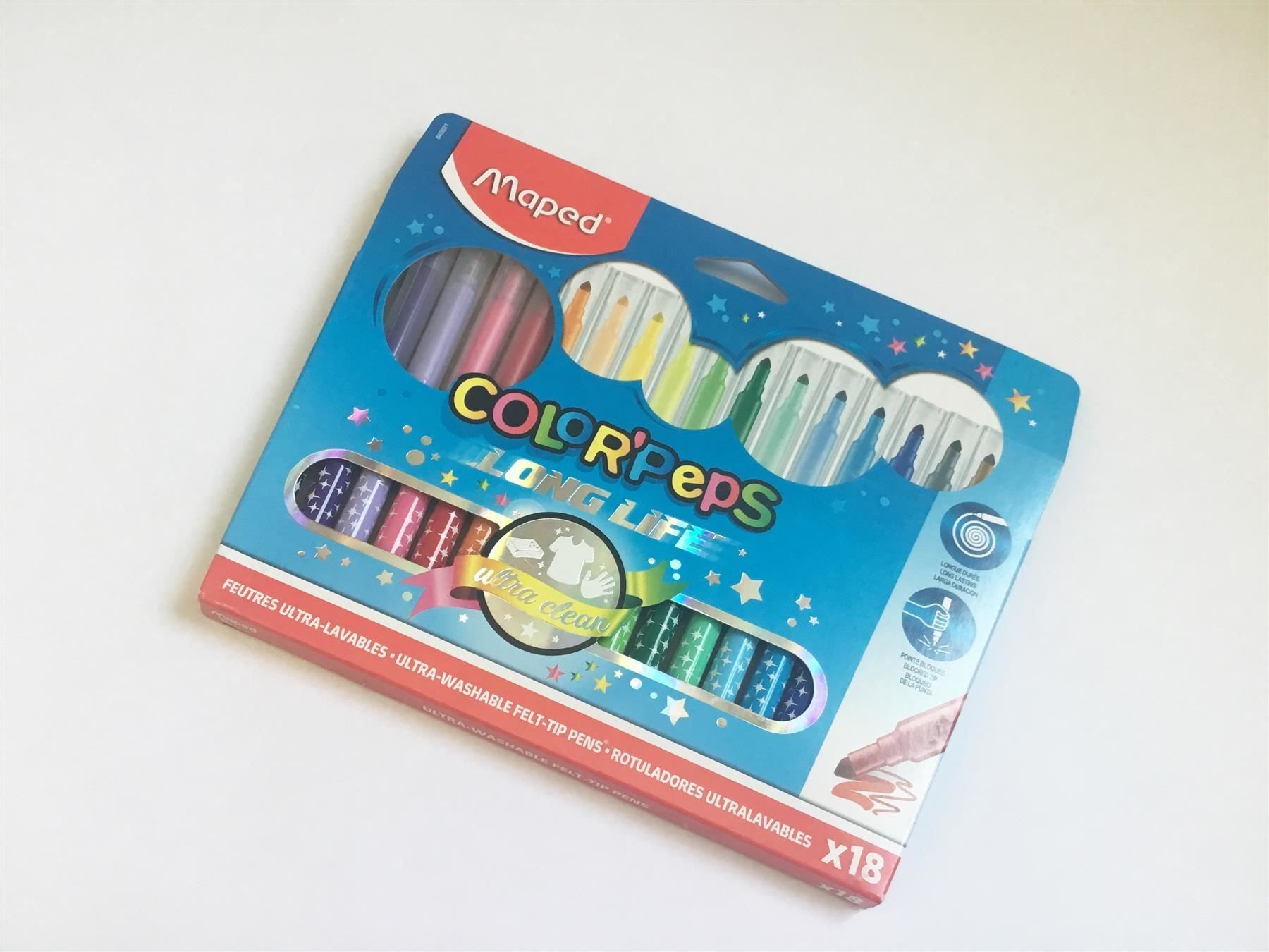 Stifte & Marker: Filzstifte 18er-Pack, Maped COLORPEPS – Neu und originalverpackt aus St. Gallen von cointec 5