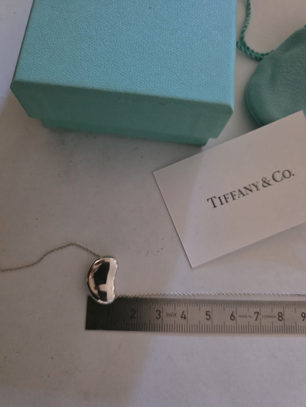 Tiffany & Co. Ciondoli: Tiffany &Co. 925 Silber Bean Kette NP 730 – Usato da Binningen venduto da lieblingsstyle 6