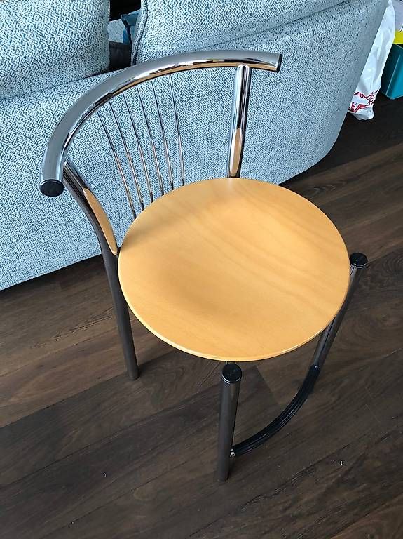Sgabelli: Calligaris Barhocker Chrom / Buche mit Sitzhöhe 60 cm – Usato da Oberlunkhofen venduto da tru_xc2g