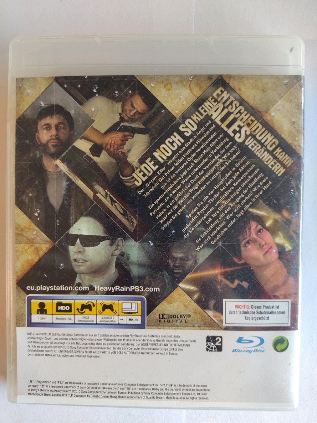 Sony Spiele: Heavy Rain für Playstation 3 PS3 – Gebraucht aus Kloten von SuperRetroPixels 1