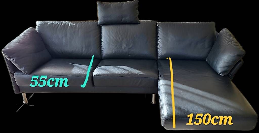 Sofas: Ecksofa 3-Sitzer echtes Leder  – Gebraucht aus Weesen von sev_kx7b 3