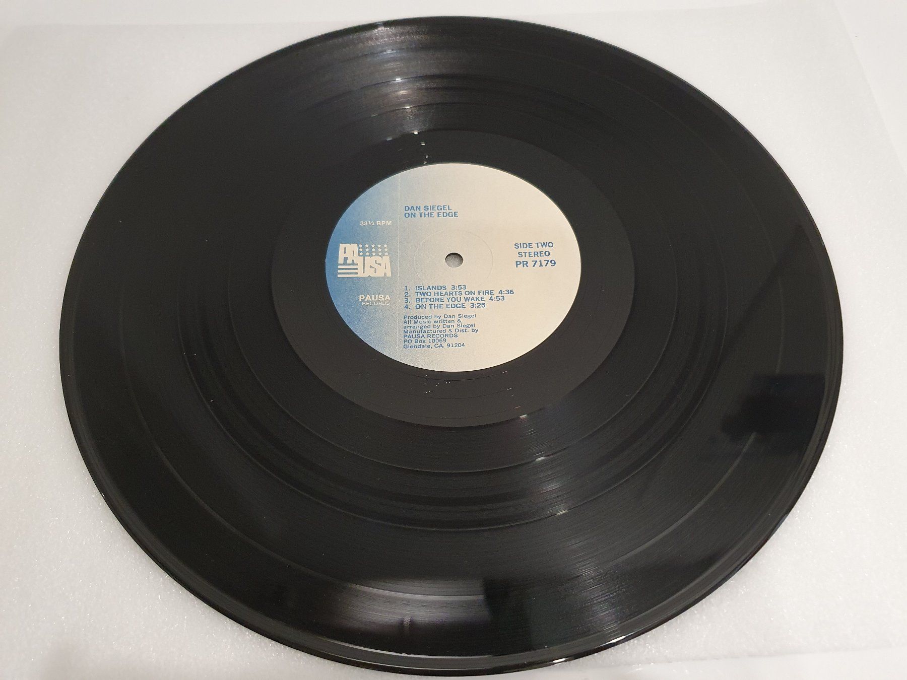 Vinyles: Dan Siegel - On The Edge – D'occasion à Uster par Vinyl-Leidenschaft 4