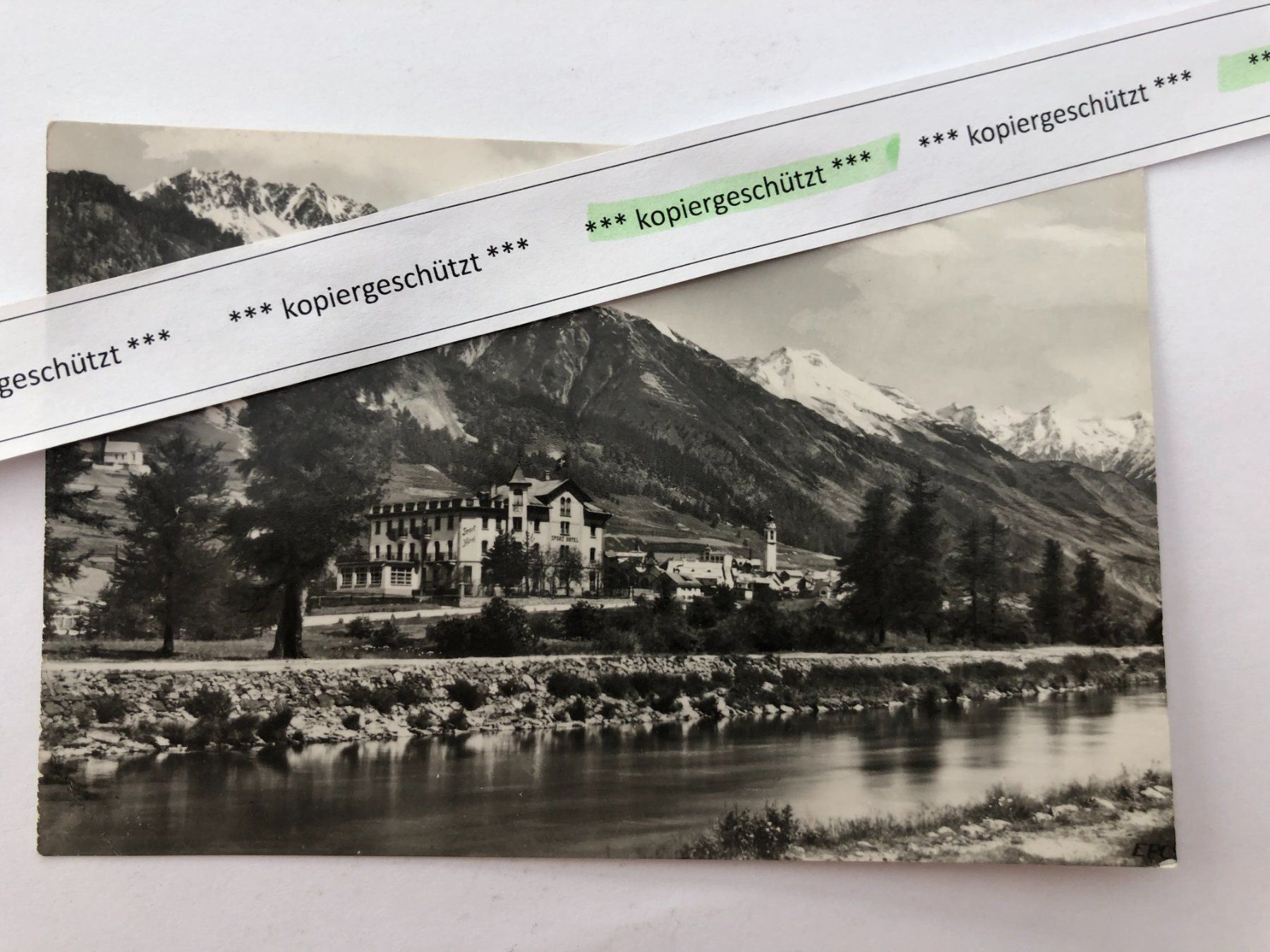 Cartoline postali: Samedan Engadin Sport Hotel, alt AK – Usato da Hefenhofen venduto da Bierinder