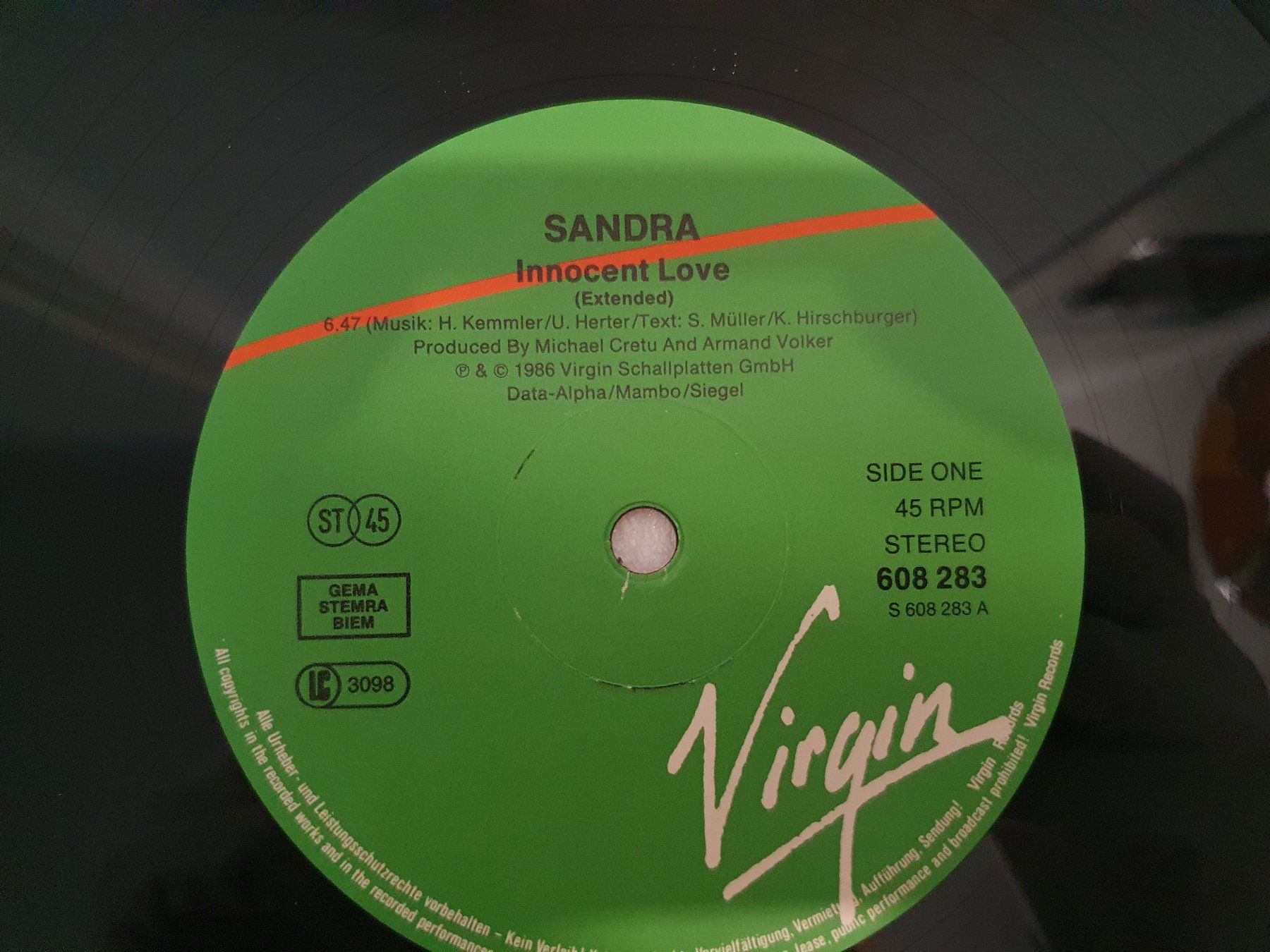 Schallplatten: Sandra – Innocent Love (Single, Synth-pop) – Gebraucht aus Uster von Vinyl-Leidenschaft 4