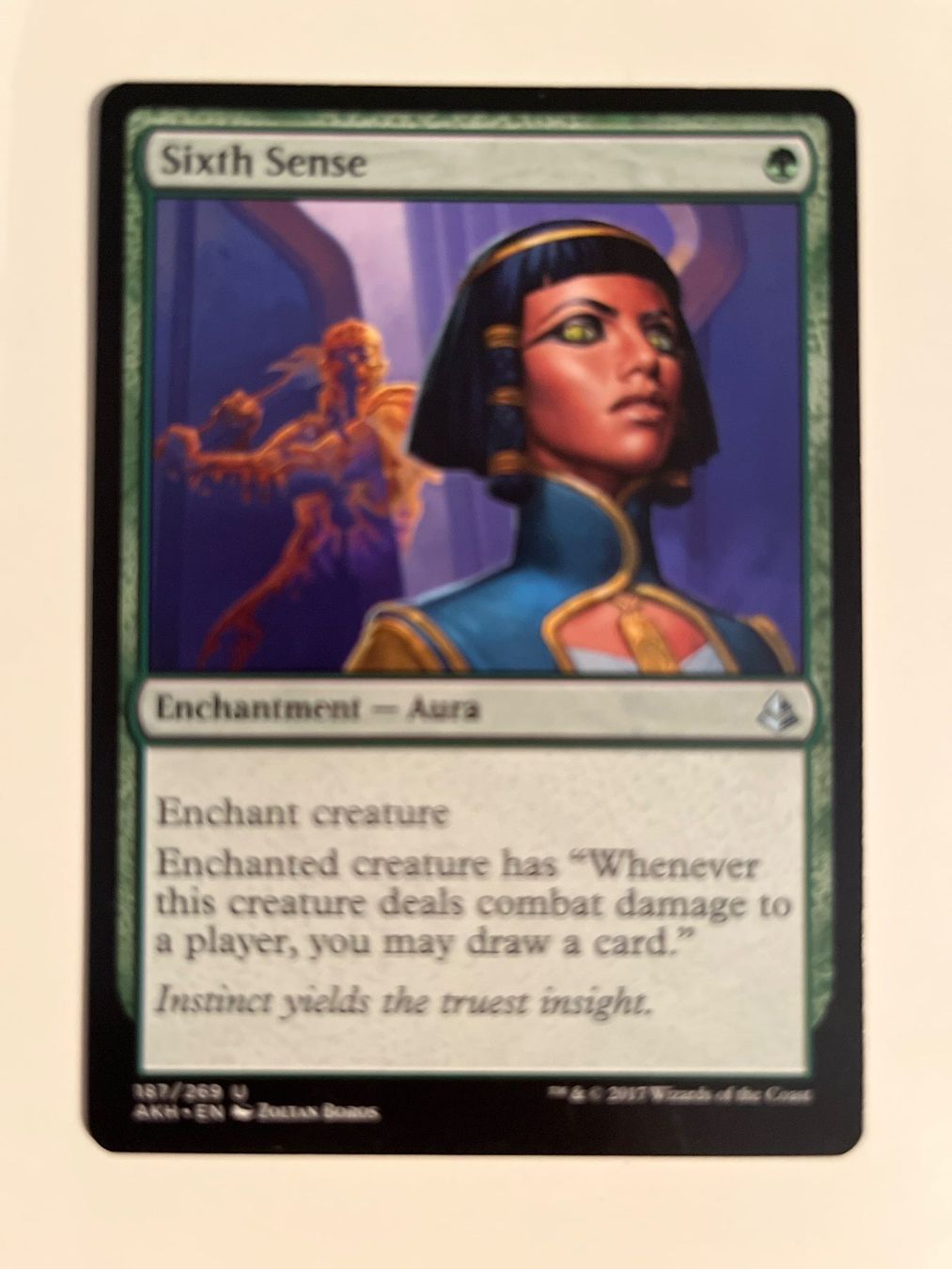 Magic The Gathering Carte collezionabili: 1 x Sixth Sense - Magic: The Gathering - MtG – Usato da Kriens venduto da Shadi1980