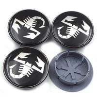 Nabeldeckel Abarth Schwarz Weiss