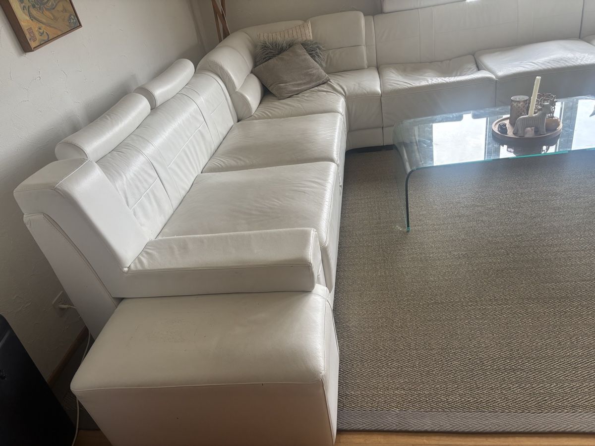 Sofas: Sectional Sofa white leather  – Gebraucht aus steinhausen von pat_nc2x 4
