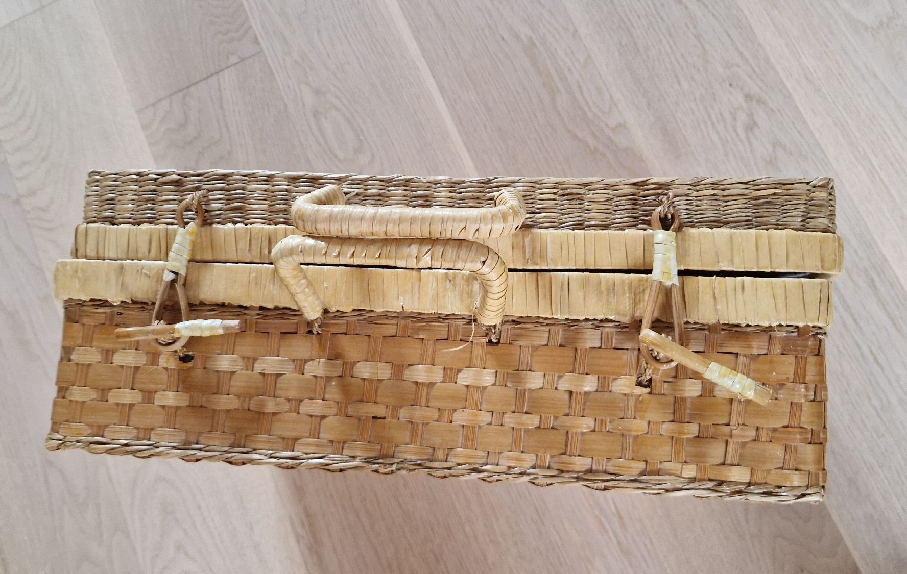 Sonstiges für Haushalt & Wohnen: Bastel-/Picknickkorb mit Blumenmuster  – Gebraucht aus Gasel von sale65 5