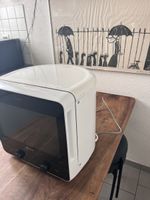 Bauknecht Mikrowelle 1100W weiß schwarz rund