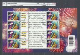 1999 "Millenium", Kleinbogen, ET - Stempel