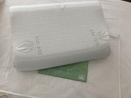 Nacken Stützkissen Aloe Vera 50 × 70, mit Hülle