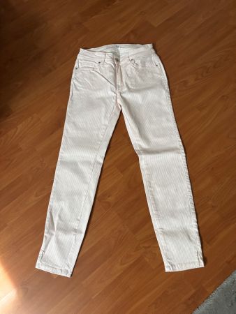 Slim Jeans 36 top Zustand  Weiss/rosa gestreift