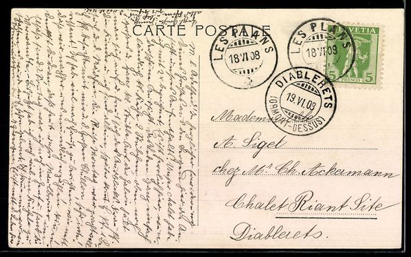 Cartoline postali: AK Les Plans, Vue generale – Usato da Berlin venduto da bartko-reher 1