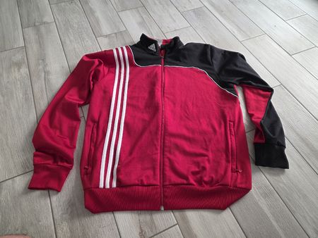 Adidas Trainingsjacke rot/schwarz Grösse M 