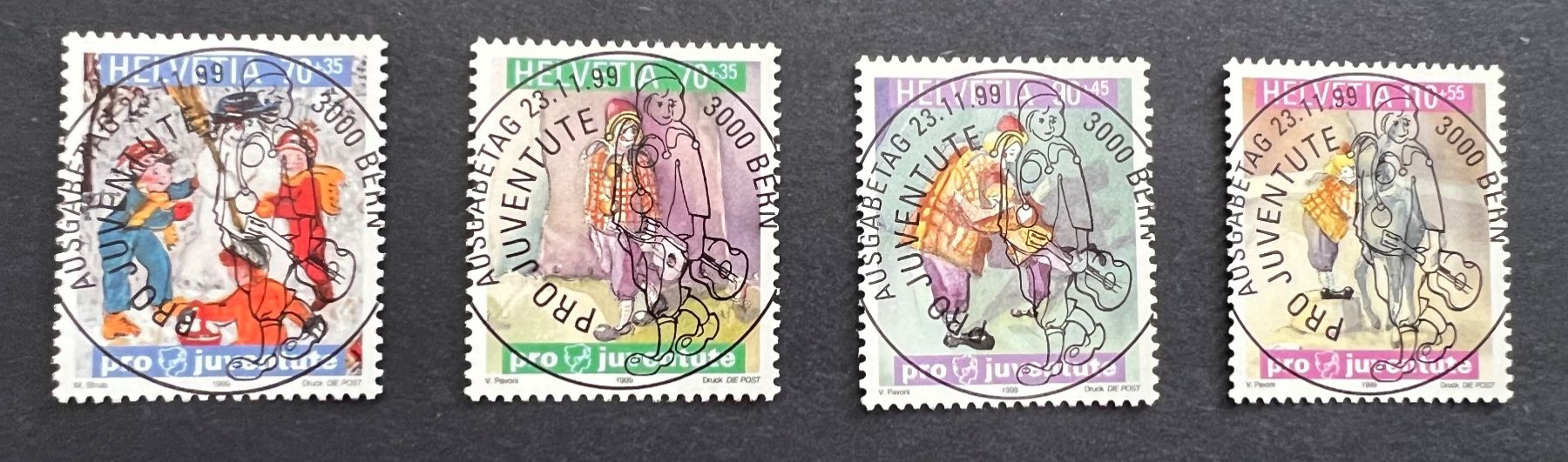 Tutti i francobolli: Pro Juventute 1999 Vollstempel – Nuovo (secondo la descrizione) da Hünenberg See venduto da wer_5286