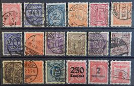 Deutsches Reich Dienst Lot mit alten Werten II