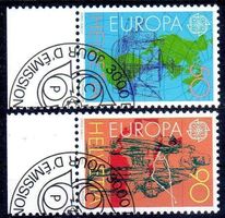 1992 SERIE EUROPAMARKEN 2 MARKEN 2 WERTE AUSGABETAG - W206