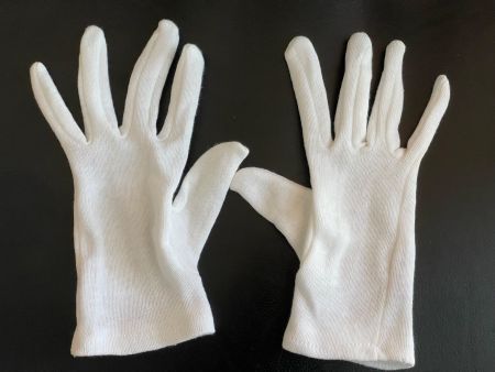 Weisse Hochzeit Baumwolle Handschuhe gr. 7 / S od für Arbeit
