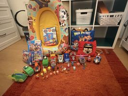 Paw Patrol Spielzeug Set Figuren Fahrzeuge und Kissen