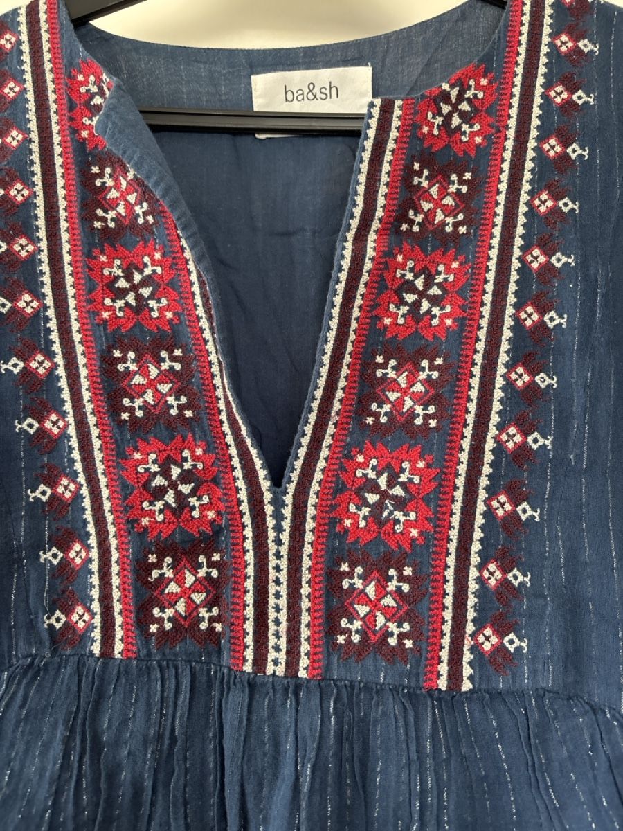 Ba&Sh Kleider: Robe courte bleue avec broderies taille 2 – Gebraucht aus Genève von bha_jcf5 1