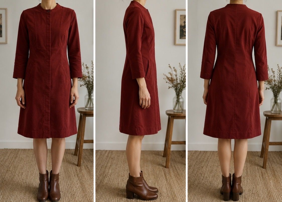 Vestiti: Noa Noa Cordkleid rostorange Gr. 36 – Usato da Kriens venduto da p_ART_rizia