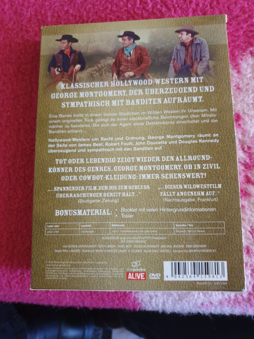 Tutti i DVDs: DVD Tot oder lebendig James Best guter Zustand – Usato da Kulmerau venduto da fel_r5fj 1