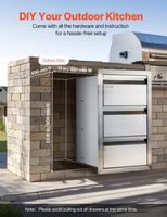Schubladen Kamintür Dreistufig Edelstahl Bbq Tür Vertikal