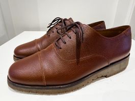Bally Switzerland Lederschuhe Derby Cap Toe – Gr. 42
