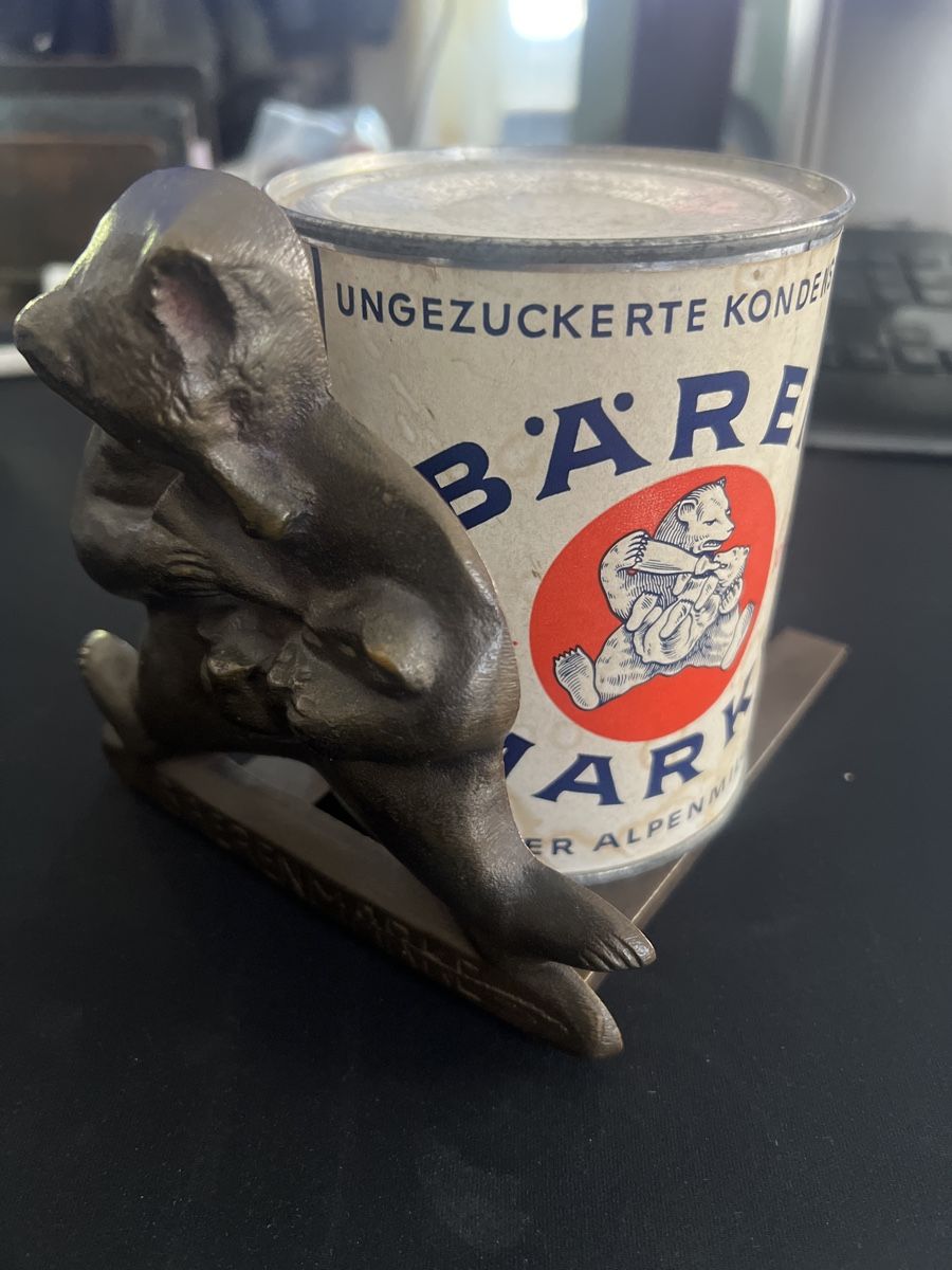 Skulpturen & Statuen: Antiker Eisenguss Bärenmarke Austeller – Gebraucht aus Mellingen von Oelquelle 4
