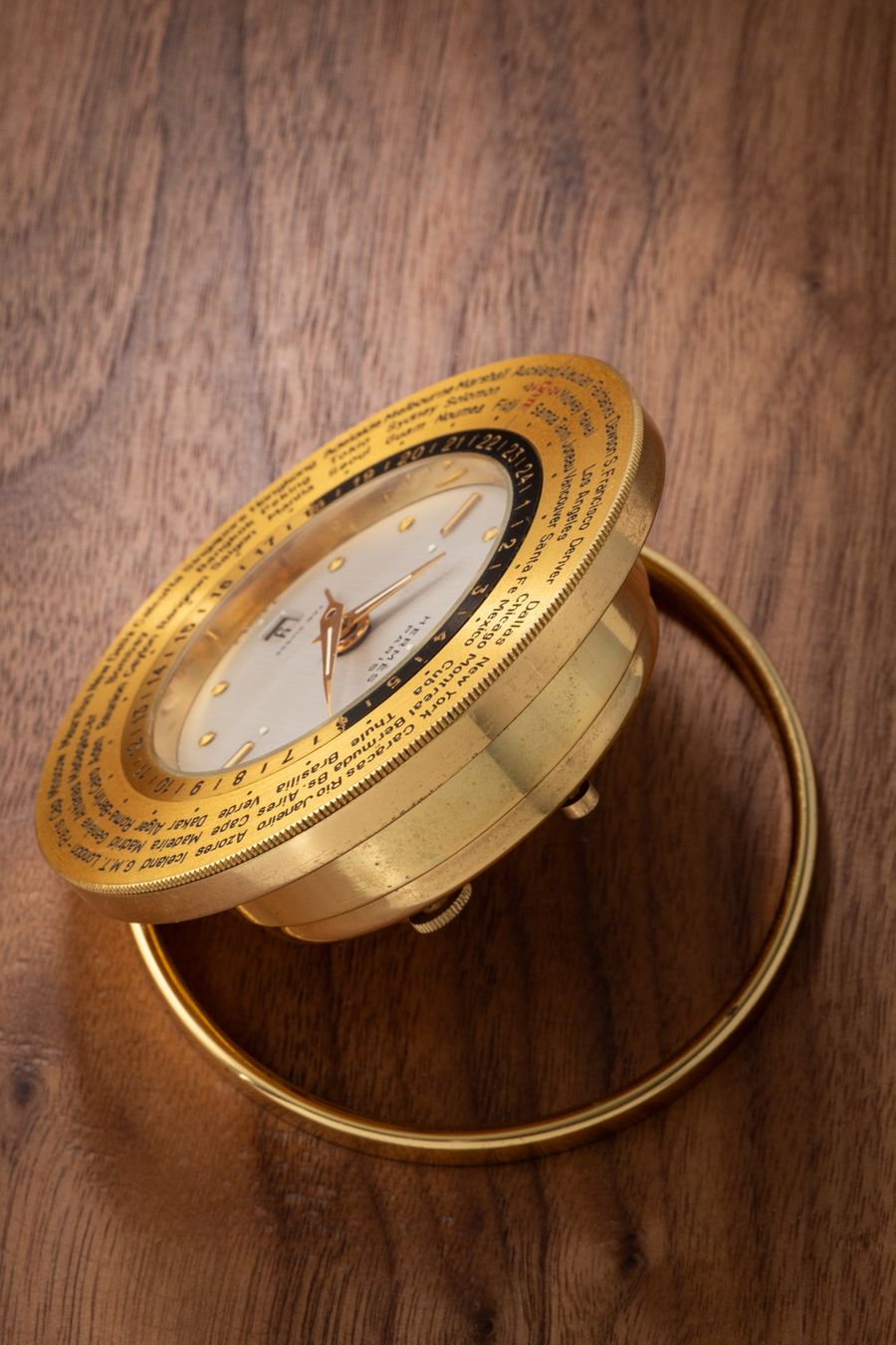 Hermès Orologi da terra & Orologi da parete: Very Rare - HERMÉS Paris - World Time Table Clock with Case – Usato da Zürich venduto da KE-Sales 6