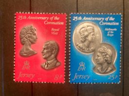 Jersey 1978 Satz 25 Jahre Krönung Elisabeth II postfrisch