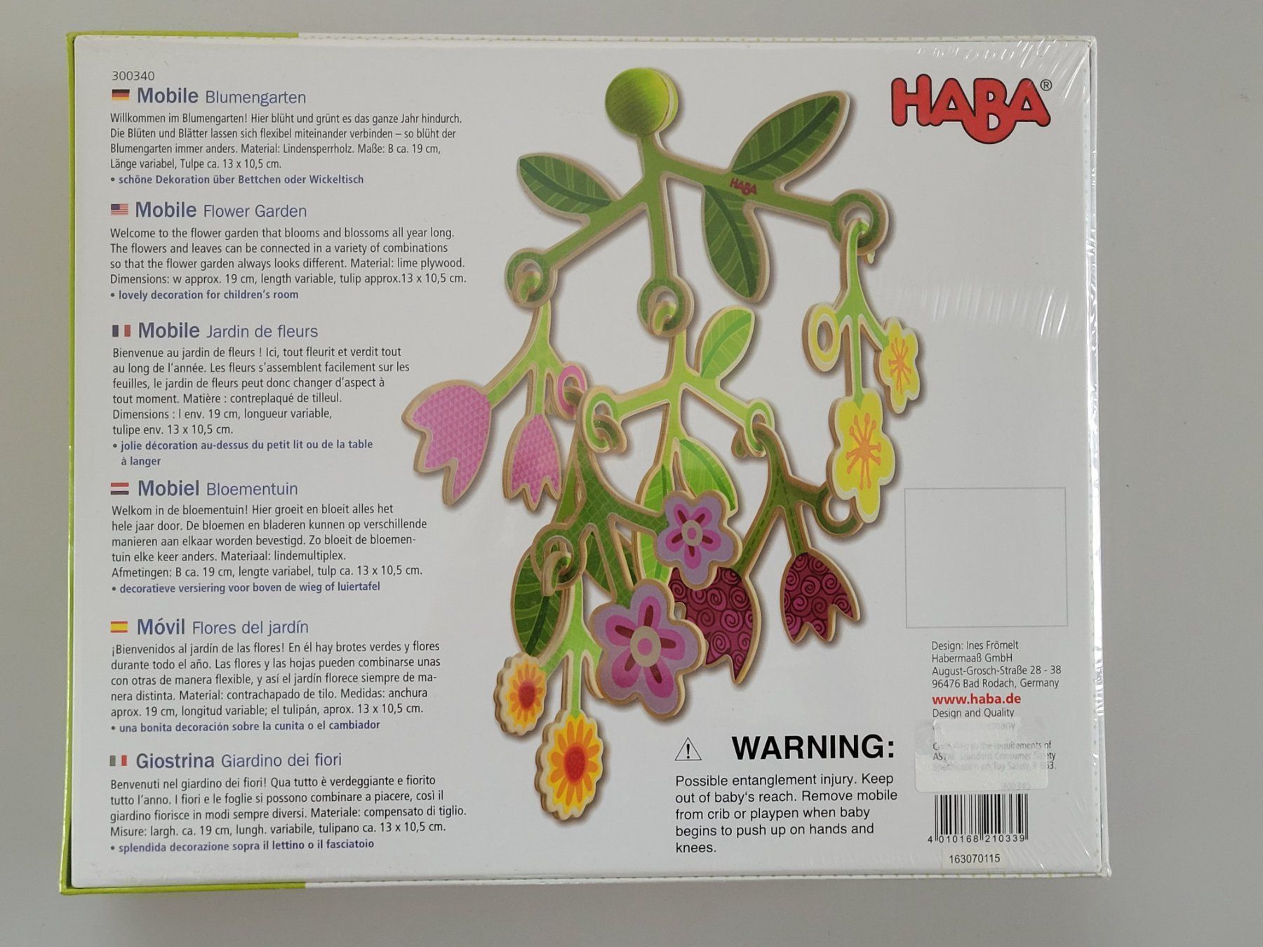 Haba Giocattoli: Haba Mobile Blumengarten Holz – Nuovo e nell'imballaggio originale da Oberuzwil venduto da aseinkaufswelt 1