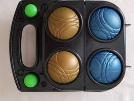 Boccia Kugeln Sport Set 4 Farben Gold Blau mit Tragetasche