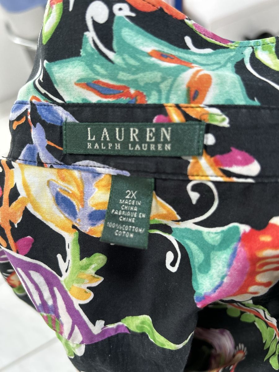 Ralph Lauren Camicette: Bright Floral Ralph Lauren Button-Down Shirt - Size 2X – Nuovo (secondo la descrizione) da Saland venduto da ele_vc96 3